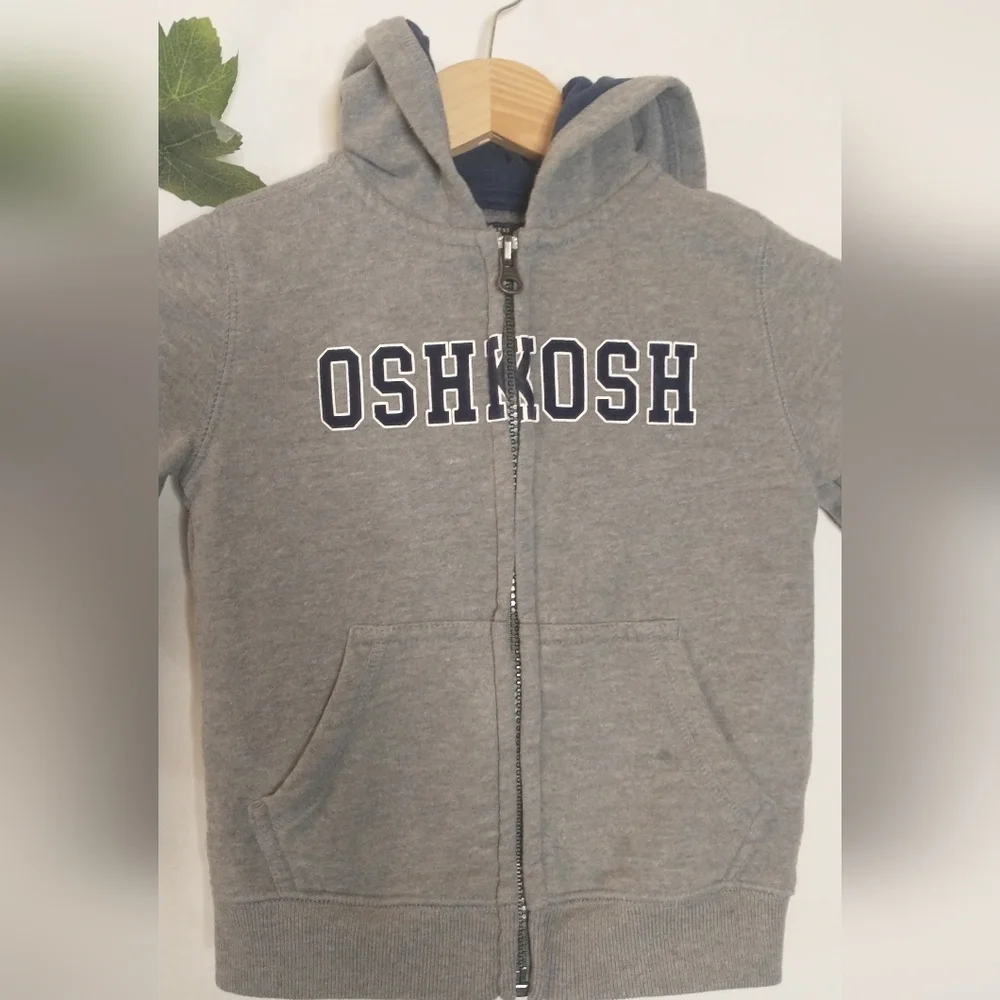 2T OshKosh B'gosh Kids Charcoal Zip-Up Hoodie